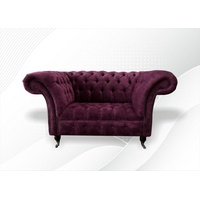 JVmoebel Chesterfield-Sessel, Chesterfield Sessel 1,5 Sitzer Design lila
