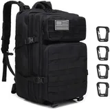 ZEHNHASE Taktischer Rucksack 45L Schwarz