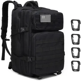 ZEHNHASE Taktischer Rucksack 45L Schwarz