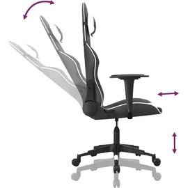 vidaXL Gaming-Stuhl Schwarz und Weiß