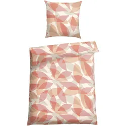 Schiesser Bettwäsche »Lea aus weicher Baumwolle mit einem aufwändigen Grafikdesign«, MADE IN GREEN by OEKO-TEX® Schiesser Apricot B/L: 135 cm x 200 cm