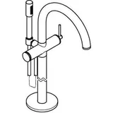 Grohe Atrio Einhand-Wannenbatterie Bodenmontage, Fertigmontageset für 45 984, mit Brauseset Rainshower Aqua Stick, chrom