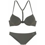 bruno banani Push-Up-Bikini Damen oliv, Gr.36 Cup A,