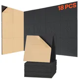 Vevor Akustikpaneel VEVOR Schwarz 18 St. 30 x 30 x 1 cm
