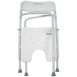 DRIVE Duschstuhl DSF 130 faltbar mit Armlehnen weiß