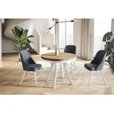 alpimeble EVO Ø 120 cm naturbelassen/weiß