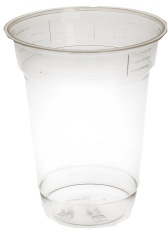 Verive Clear Cup Smoothie Becher, rPET, Ø 95 mm 80550083 , 1 Karton = 16 Packungen à 50 Stück, Fassungsvermögen: 300 ml