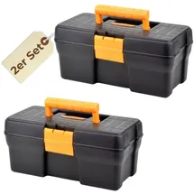 GarPet Werkzeugkoffer 2er Set klein schwarz 34 x 18 x 15 cm
