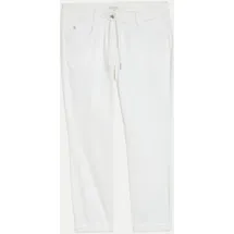 Tom Tailor Damen Tapered Relaxed Hose, weiß, Uni, Gr. 36/28