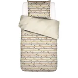 Essenza Bettwäsche Amare Vanille, 135x200 + 1x 80x80 cm - 100% Baumwollsatin 220TC - Blumen