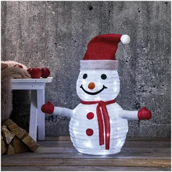 Weihnachtsleuchter, TECIDY, Schneemann, 45 warmweiße LEDs