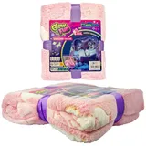 miniheld Kinderdecke Kuscheldecke Einhorn Motiv leuchtet im Dunkeln 130x150cm 0 Monate | Gr.: onesize