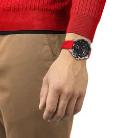 TISSOT T-Touch Connect Solar 47,5 mm Silikonarmband Rot T121.420.47.051.01