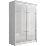 altdecor Schiebetürenschrank PEKA3 150 x 215 x 61 cm Weiß