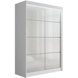 altdecor Schiebetürenschrank PEKA3 150 x 215 x 61 cm Weiß