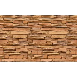 Fototapete PAPERMOON "Stonewall", bunt (mehrfarbig), B:4m L:2,6m, Vlies, Tapeten