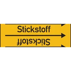 Rohrleitungskennzeichen Stickstoff - 33000x90 mm Folie selbstklebend