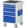 Rau Montagewagen Metall 580x650x975mm blau 5 Schubladen