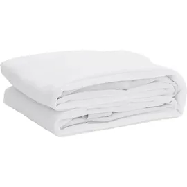 vidaXL Boxspringmatratze Matratzenschoner wasserdicht 200 x 200 cm weiß