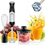 SUPERLEX 3-in-1 Handmixer Multifunktional Stabmixer Set Pürierstab Schneebesenl