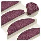 vidaXL Treppenmatten 15 Stk. Dunkelviolett 56x17x3 cm