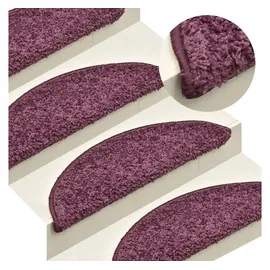 vidaXL Treppenmatten 15 Stk. Dunkelviolett 56x17x3 cm
