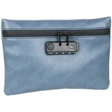 HMF Geruchsdichte Tabaktasche mit TSA Zahlenschloss für Reisen, Größe m, Blau