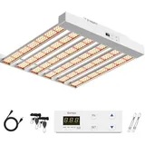 2024 SPF2000 PRO 200 W Pflanzenlampe Led Grow Light, Abdeckung, mit Veg und Bloom Dimmer Timer Grow Lampe, Vollspektrum Wachstumslampen für Zimmerpflanzen, Aussaat und Blüte, LED Pflanzenleuchte