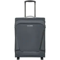 Handgepäck-Trolley TRAVELITE "JETPACK Multi 2 Cabin, konzipiert für Condor & Ryanair", Gr. B/H/T: 40cm x 55cm x 20cm 41 l, grau (anthrazit), Polyester, unifarben mit Farbeinsätzen, Koffer, Weichgepäck-Koffer Handgepäck für die meisten gängigen Airlines