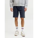 JACK & JONES "JPSTGORDON ARCHIVE SWEAT SHORTS MID SN", Herren, Gr. S, N-Gr, grau (sky captain), Web, Obermaterial: 80% Baumwolle, 20% Polyester, unifarben, regular fit, Hosen, mit Kordelzug