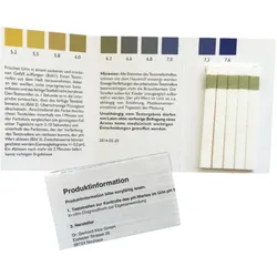 Teststreifenheft z.Bestimmung d.Urin ph Wertes 50 St