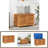 Vidaxl - Gartenbox mit Lüftungsschlitzen 90x50x56 cm Massivholz Akazie - Holz Gartenbox - Gartenaufbewahrung - Outdoor Box - Gartenmöbel - Akazienholz