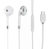 MUTTO Kopfhörer mit langem Kabel, 1,2 m, Typ C und Mikrofon, In-Ear-Kopfhörer, Lautstärkeregler per Knopf, für iPhone/Samsung/PC und alle
