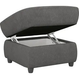 Home Affaire Hocker Boston 100% Polyester 68 x 45 x 68 cm Grau