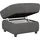 Home Affaire Hocker Boston 100% Polyester 68 x 45 x 68 cm Grau