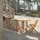 Tikamoon Gartentisch 130 x 74 x 65 cm Braun