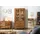 Massivmoebel24 Vitrine Ancona 100 x 45 x 200 cm Braun