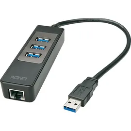 Lindy USB 3.1 Hub & Gigabit Ethernet Adapter