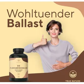True Nature True Nature® Bio Flohsamenschalen Kapseln - Vegan - Made in Germany 360 St