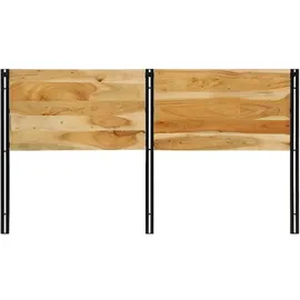 vidaXL Kopfteil 180 cm Massivholz Akazie und Eisen