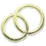 Brunnen Wachs-Eheringe 32 mm gold
