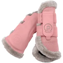 Eskadron Platinum Gamaschen 25 Mesh Faux Fur XL Rosa