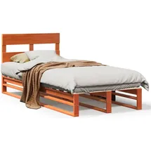 vidaXL Massivholzbett 180 x 200 cm Braun