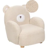 Kindersessel Teddy-Optik beige Tierform Bär BOO