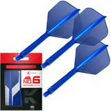 Target K-Flex No 6 Flight-System Blau 33 mm