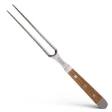 Güde Solingen - Fleischgabel 18 cm, Fasseichenholz, ALPHA FASSEICHE, Doppelkropf, Handmade Germany