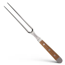 Güde Solingen - Fleischgabel 18 cm, Fasseichenholz, ALPHA FASSEICHE, Doppelkropf, Handmade Germany