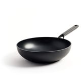 KitchenAid Classic Forged Wok (28cm/3,6L), Antihaftbeschichtet, 3-lagig aus deutscher Entwicklung, Induktionsgeeignet, Backofengeeignet, Spülmaschinengeeignet, Schwarz