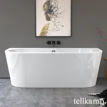 Tellkamp Solitär Wall Vorwand-Badewanne 165 x 76 cm (0100-055-00-A/CR)