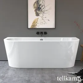 Tellkamp Solitär Wall Vorwand-Badewanne 165 x 76 cm (0100-055-00-A/CR)